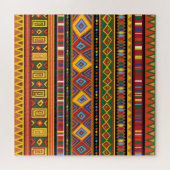 Afrikanisches Kunstmuster Puzzle (Horizontal)