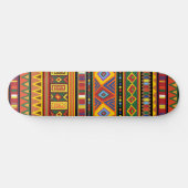 Afrikanisches Kunstmuster Skateboard (Horizontal)