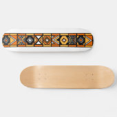 Afrikanisches Kunstmuster Skateboard (Horizontal)
