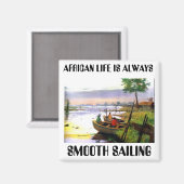 AFRIKANISCHES LEBEN MAGNET (Vorderseite/Rückseite)
