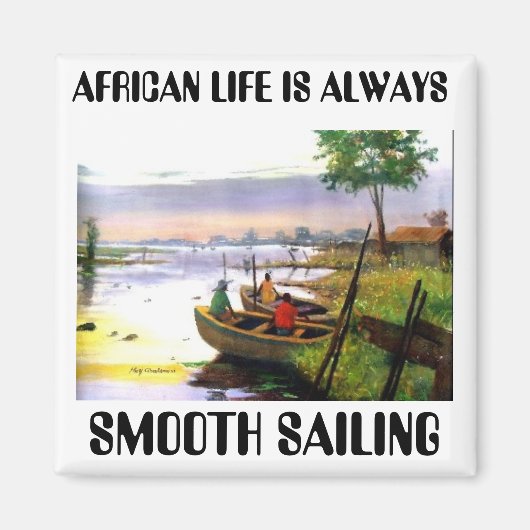 AFRIKANISCHES LEBEN MAGNET (Vorne)