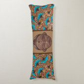 Afrikanisches Long-Wax-Kissen Seitenschläferkissen (Vorderseite Vertikal)