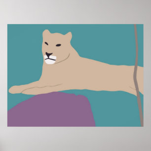 Afrikanisches Löwinplakat Poster