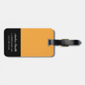 Afrikanisches Mädchen Gepäckanhänger (Rückseite horizontal)