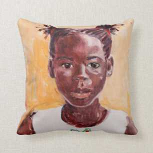 Afrikanisches Mädchen Kissen