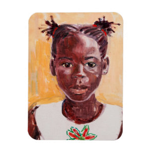 Afrikanisches Mädchen Magnet