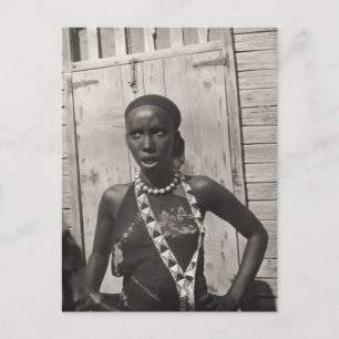 Afrikanisches Mädchen Postkarte
