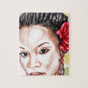 Afrikanisches Mädchen Puzzle