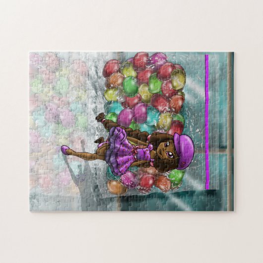 Afrikanisches Mädchen und Jellybeans Puzzle (Horizontal)