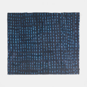 Afrikanisches (Mali) Indigo-Muster Fleecedecke