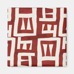 Afrikanisches Map Stammdesign Magnet