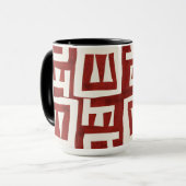 Afrikanisches Map Stammdesign Tasse (Vorderseite Links)