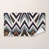 Afrikanisches Marocco-Triangle, geometrisch-braune Badhandtuch Set (Handtuch)