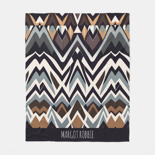 Afrikanisches Marocco-Triangle, geometrisch-braune Fleecedecke (Vorderseite)