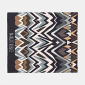 Afrikanisches Marocco-Triangle, geometrisch-braune Fleecedecke (Vorderseite (Horizontal))