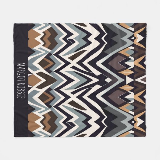 Afrikanisches Marocco-Triangle, geometrisch-braune Fleecedecke (Vorderseite (Horizontal))