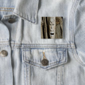 Afrikanisches Masken-Button Button (Beispiel)