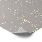 Afrikanisches Maskenbraun-ecru-Druckplakat Poster (Ecke)