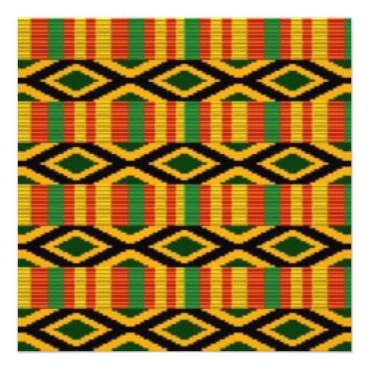 Afrikanisches Mehrfarben-Muster für die Printwerbu Fotodruck (Vorne)