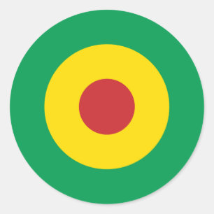 Afrikanisches Mod-runder Aufkleber