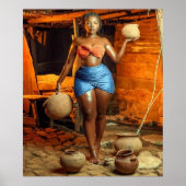 Afrikanisches Modell Posters & Prints Poster (Vorne)