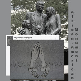 Afrikanisches Monument Savannah Georgia Postkarte