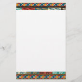 Afrikanisches Motiv-bunter dekorativer Briefpapier (Vorderseite)