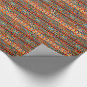 Afrikanisches Motiv-buntes dekoratives Muster Geschenkpapier (Ecke)