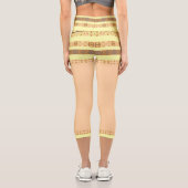 afrikanisches Motiv Capri Leggings (Rückseite)