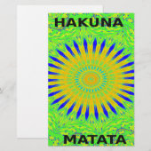 Afrikanisches Motiv-Design in der Printwerbung für Briefpapier (Vorne/Hinten)