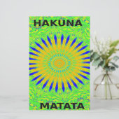 Afrikanisches Motiv-Design in der Printwerbung für Briefpapier (Stehend Vorderseite)