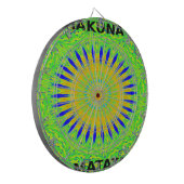 Afrikanisches Motiv-Design in der Printwerbung für Dartscheibe (Vorderseite Links)