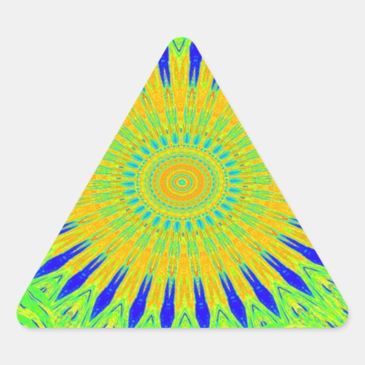 Afrikanisches Motiv-Design in der Printwerbung für Dreieckiger Aufkleber (Vorderseite)