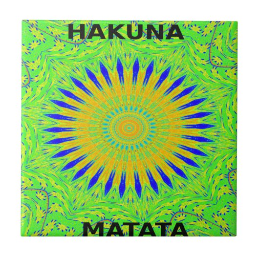 Afrikanisches Motiv-Design in der Printwerbung für Fliese (Vorderseite)