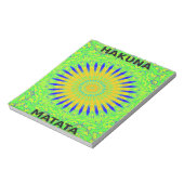 Afrikanisches Motiv-Design in der Printwerbung für Notizblock (Rotiert)