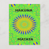 Afrikanisches Motiv-Design in der Printwerbung für Postkarte (Vorderseite)