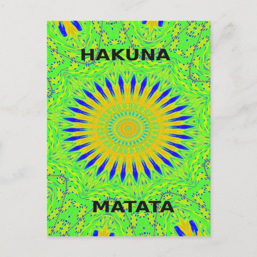 Afrikanisches Motiv-Design in der Printwerbung für Postkarte (Vorderseite)