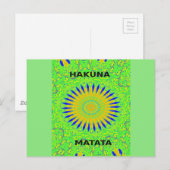 Afrikanisches Motiv-Design in der Printwerbung für Postkarte (Vorne/Hinten)