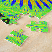 Afrikanisches Motiv-Design in der Printwerbung für Puzzle (Seite)