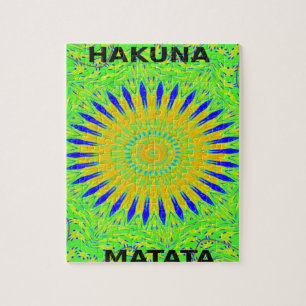 Afrikanisches Motiv-Design in der Printwerbung für Puzzle