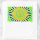 Afrikanisches Motiv-Design in der Printwerbung für Rechteckiger Aufkleber (Tasche)