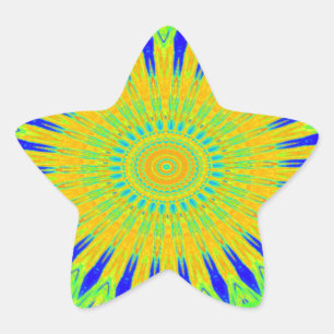 Afrikanisches Motiv-Design in der Printwerbung für Stern-Aufkleber