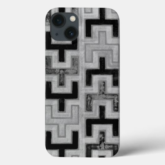 Afrikanisches Mudcloth Textil mit geometrischen Mu Case-Mate iPhone Hülle (Rückseite)