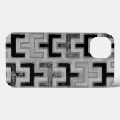Afrikanisches Mudcloth Textil mit geometrischen Mu Case-Mate iPhone Hülle (Rückseite (Horizontal))