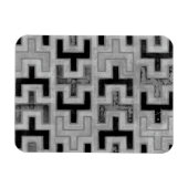 Afrikanisches Mudcloth Textil mit geometrischen Mu Magnet (Horizontal)
