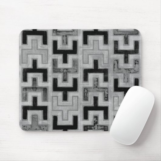 Afrikanisches Mudcloth Textil mit geometrischen Mu Mousepad (Mit Mouse)