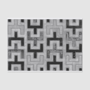 Afrikanisches Mudcloth Textil mit geometrischen Mu Seidenpapier