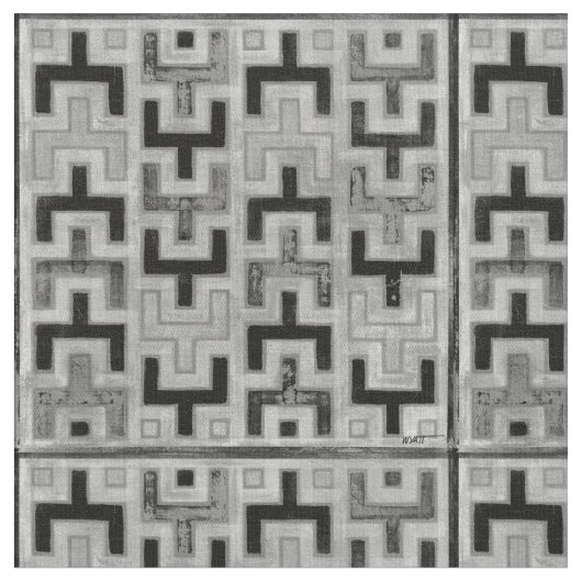 Afrikanisches Mudcloth Textil mit geometrischen Mu Stoff (Nahaufnahme)