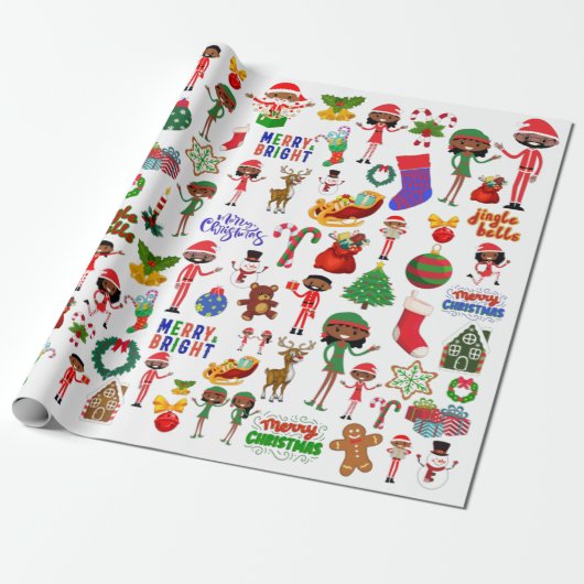 Afrikanisches Multicharakterpapier Geschenkpapier (Ungerollt)