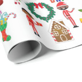 Afrikanisches Multicharakterpapier Geschenkpapier (Rolleneckpunkt)